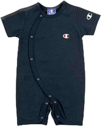 Champion Short Sleeve Mini Jumpsuit Basic One Logo Baby Black JPelife